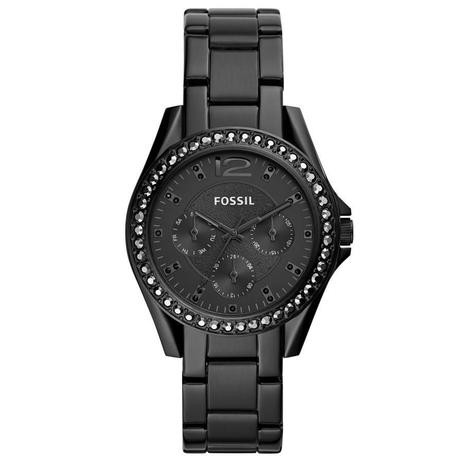 Relógio Fossil Feminino Ref: Es4519/1pn Cronógrafo Preto Menor preço em Relógio Fossil Feminino Ref: Es4519/1pn Cronógrafo Preto