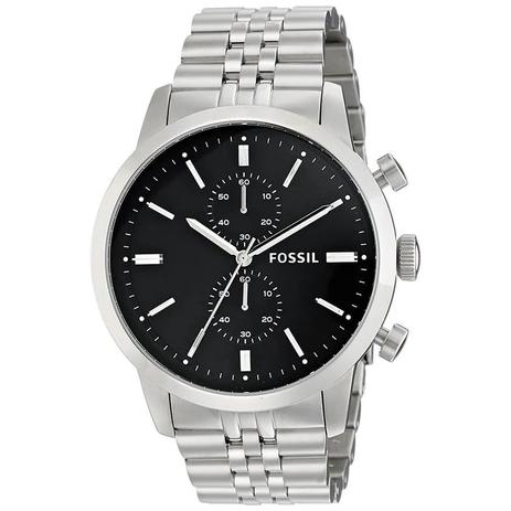 Relógio Fossil Masculino Fs4784/1pn Cronografo Prateado Menor preço em Relógio Fossil Masculino Fs4784/1pn Cronografo Prateado