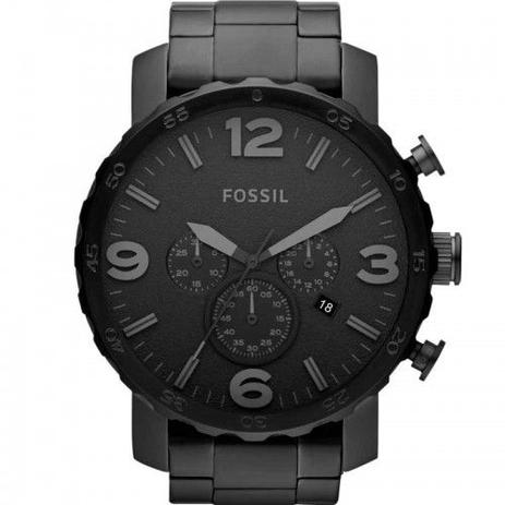 Relógio Fossil Masculino Nate Preto Fosco Aço JR1401/4PN Menor preço em Relógio Fossil Masculino Nate Preto Fosco Aço JR1401/4PN