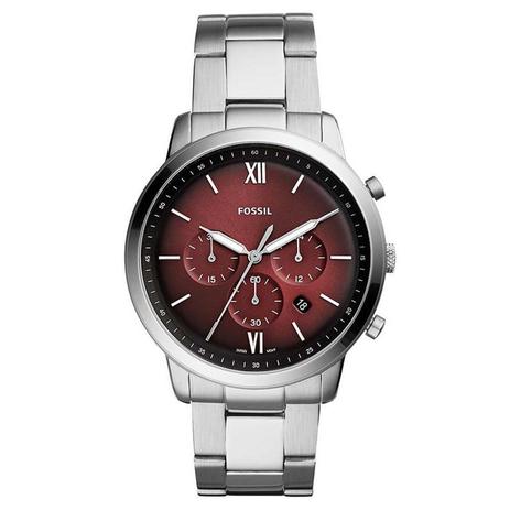 Relógio Fossil Masculino Ref: Fs5491/1kn Cronógrafo Prateado Menor preço em Relógio Fossil Masculino Ref: Fs5491/1kn Cronógrafo Prateado