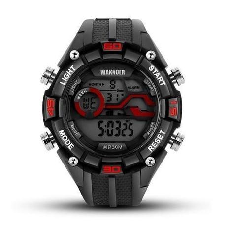 Relogio G-Shock Espotivo Luxo Waknoer Vermelho Menor preço em Relogio G-Shock Espotivo Luxo Waknoer Vermelho