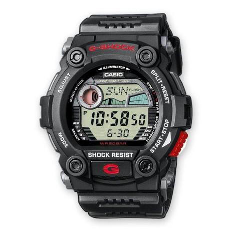 g shock preto e vermelho