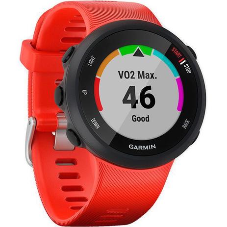 Relógio GPS Frequencímetro de Pulso Garmin Forerunner 45 Vermelho Menor preço em Relógio GPS Frequencímetro de Pulso Garmin Forerunner 45 Vermelho