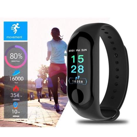 Relógio Inteligente Smartband M3 Monitor Cardíaco Lançamento novo - Import Menor preço em Relógio Inteligente Smartband M3 Monitor Cardíaco Lançamento novo - Import