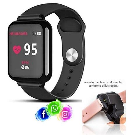 smartwatch b57 preto