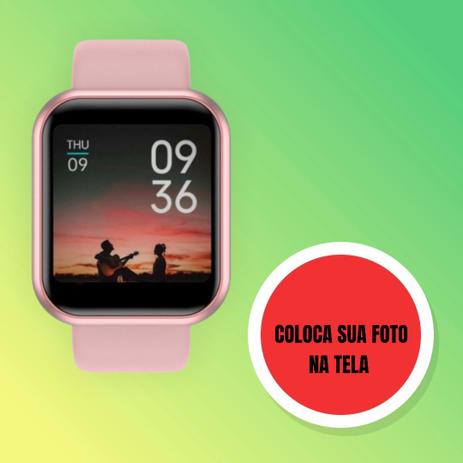 relógio smartwatch rose magazine luiza