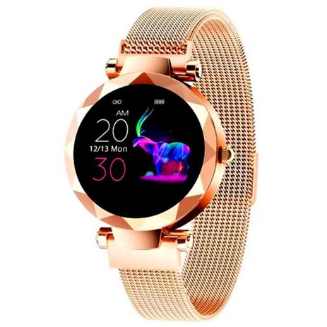 Smartwatch dourado feminino Outlet