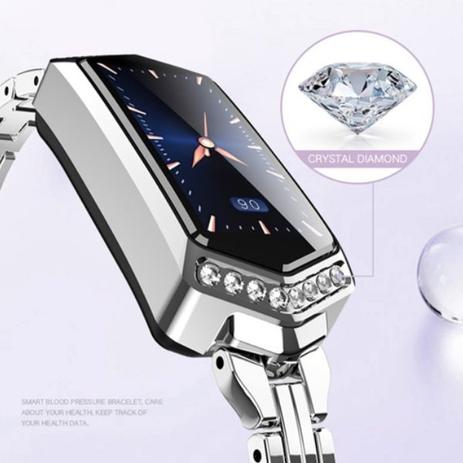 Relogio Inteligente SmartWatch Retangular 2 a prova d agua Android e IOS Metal Ouro Prata - Geekthink Menor preço em Relogio Inteligente SmartWatch Retangular 2 a prova d agua Android e IOS Metal Ouro Prata - Geekthink