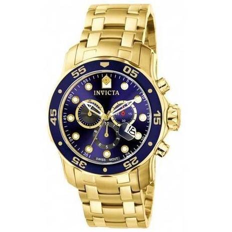 Relógio Invicta 0073 Pro Diver 48mm Fundo Azul Menor preço em Relógio Invicta 0073 Pro Diver 48mm Fundo Azul