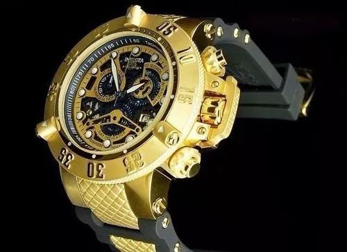Relógio Invicta 18526 subaqua skeleton Preto E Dourado Menor preço em Relógio Invicta 18526 subaqua skeleton Preto E Dourado