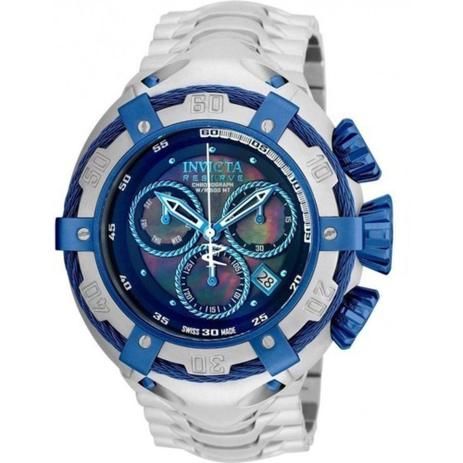 Relógio Invicta Bolt 21357 prata e azul Menor preço em Relógio Invicta Bolt 21357 prata e azul