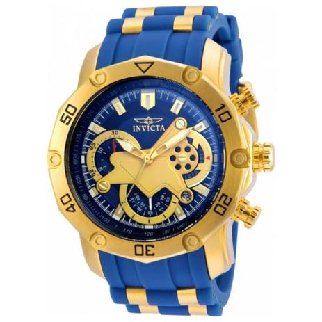 Relógio Invicta Pro Diver 22798 Azul Dourado Menor preço em Relógio Invicta Pro Diver 22798 Azul Dourado