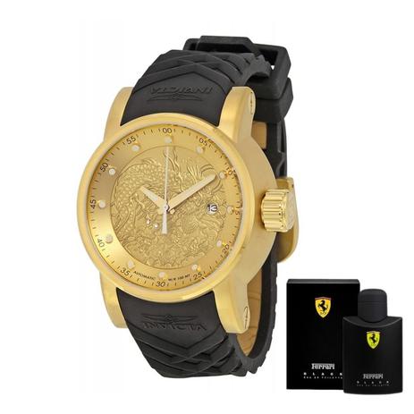 Relógio Invicta S1 Hally Yakuza 15863 + Perfume Ferrari Black 125 ml Menor preço em Relógio Invicta S1 Hally Yakuza 15863 + Perfume Ferrari Black 125 ml