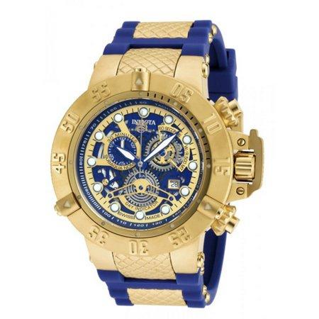 Relógio Invicta Subaqua 18527 Dourado Azul Menor preço em Relógio Invicta Subaqua 18527 Dourado Azul