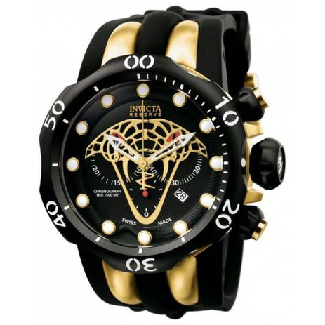 Relogio Invicta Venon Cobra 0974 preto e dourado Menor preço em Relogio Invicta Venon Cobra 0974 preto e dourado