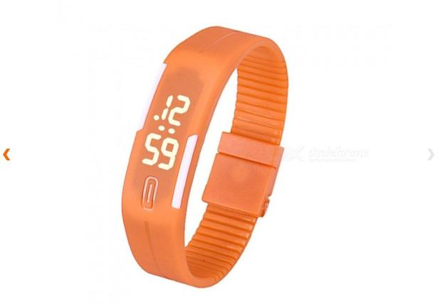 Relógio Led Digital Sport Bracelete Pulseira Silicone - laranja - Lelong é ruim? Relógio Led Digital Sport Bracelete Pulseira Silicone - laranja - Lelong é boa?