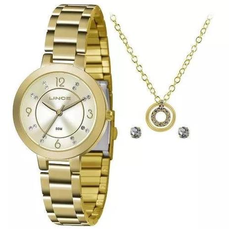 Relógio Lince Feminino Kit Corrente E Brincos Lrg4516l Ku72 Menor preço em Relógio Lince Feminino Kit Corrente E Brincos Lrg4516l Ku72