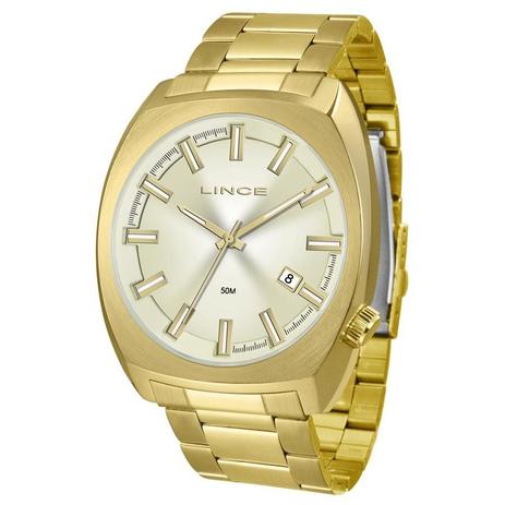 Relógio Lince Masculino Ref: Mrg4584s C1kx Casual Dourado Menor preço em Relógio Lince Masculino Ref: Mrg4584s C1kx Casual Dourado