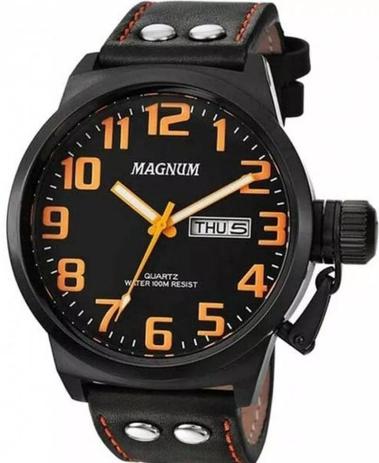 Relógio Magnum Masculino Analógico Couro Ma32952j Menor preço em Relógio Magnum Masculino Analógico Couro Ma32952j