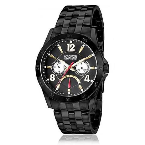 Relógio Magnum Masculino Sports MA33657P Chronograph Preto