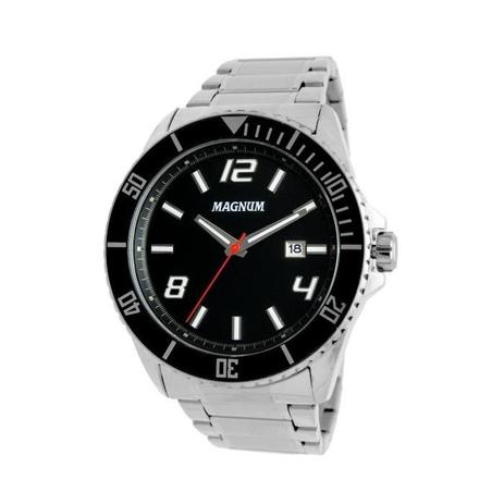 Relógio Magnum Masculino Ref: Ma33077t Casual Prateado Menor preço em Relógio Magnum Masculino Ref: Ma33077t Casual Prateado