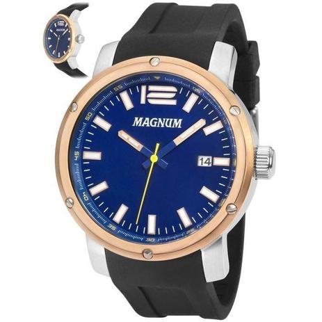 Relógio Magnum Masculino Ref: Ma34674a Esportivo Bicolor Menor preço em Relógio Magnum Masculino Ref: Ma34674a Esportivo Bicolor