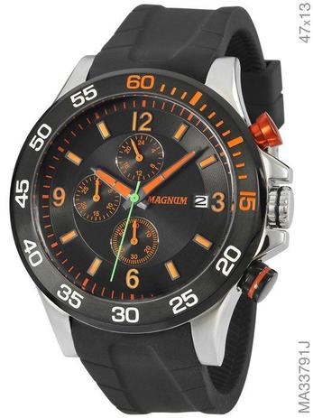 Relógio magnum pulseira de borracha Clearance