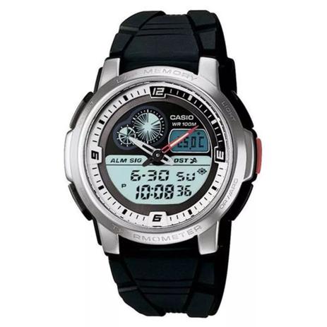 Relógio Masculino Anadigi Casio Aqf-102W-7BV - Preto Menor preço em Relógio Masculino Anadigi Casio Aqf-102W-7BV - Preto