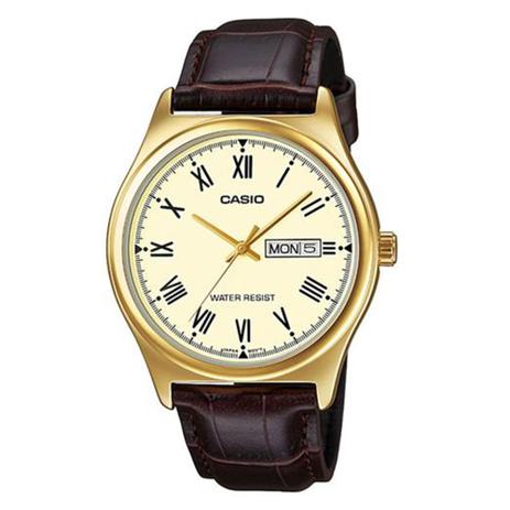 Relógio Masculino Analógico Casio MTP-V006GL-9BUDF - Marrom - Casio* Menor preço em Relógio Masculino Analógico Casio MTP-V006GL-9BUDF - Marrom - Casio*