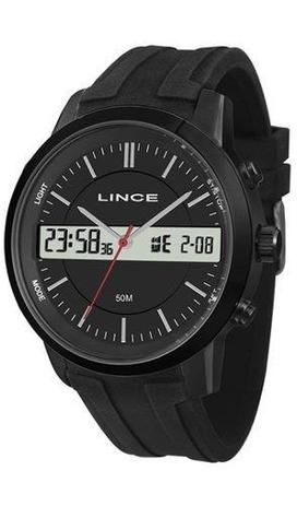 Relógio Masculino Borracha Preto Lince Map4489s P1px Menor preço em Relógio Masculino Borracha Preto Lince Map4489s P1px