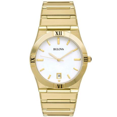 Relógio Masculino Bulova WB21267H Dourado Menor preço em Relógio Masculino Bulova WB21267H Dourado