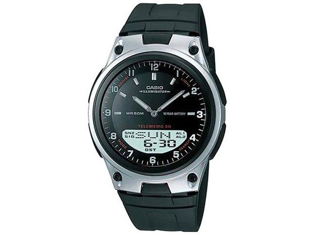 Relógio Masculino Casio Anadigi - AW-80-1AVDF Preto