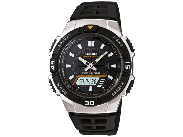Relógio Masculino Casio Anadigi Esportivo - AQ-S800W-1EVDF Preto
