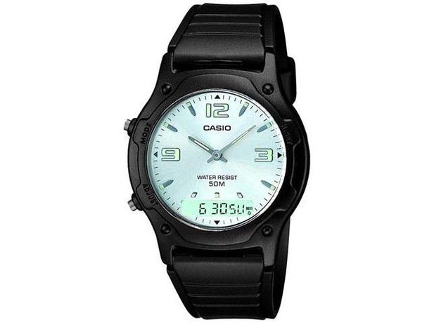 Relógio Masculino Casio Anadigi - Mundial AW-49HE-7AVU Preto Menor preço em Relógio Masculino Casio Anadigi - Mundial AW-49HE-7AVU Preto