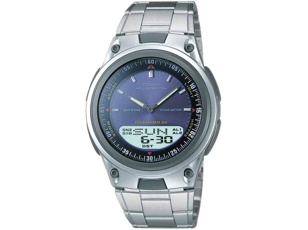 Relógio Masculino Casio Anadigi - Mundial AW-80D-2AVDF Prata