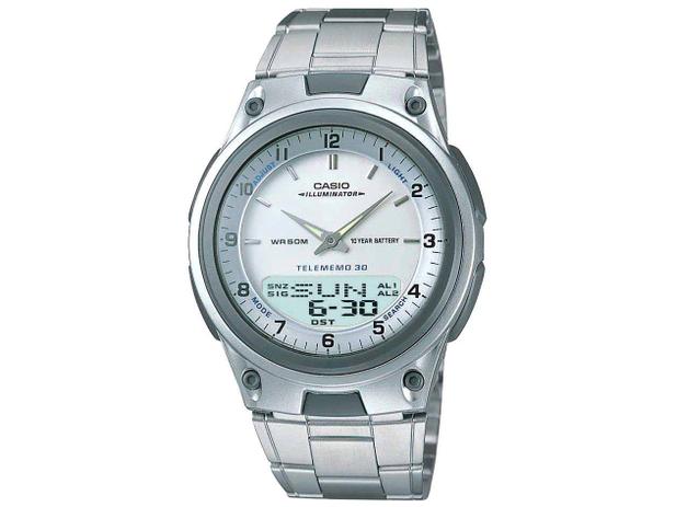 Relógio Masculino Casio Anadigi - Mundial AW-80D-7AVDF Prata