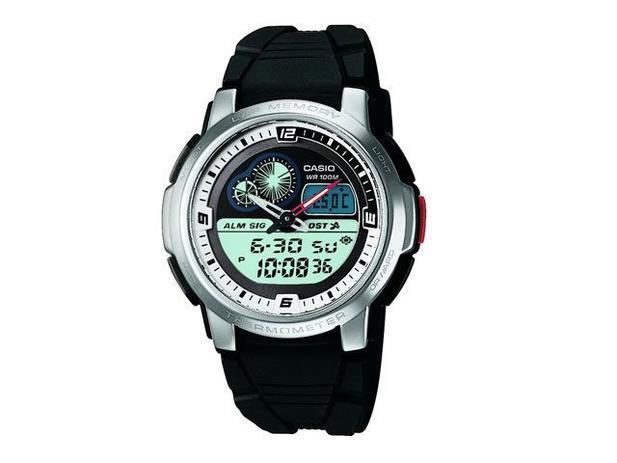 Relógio Masculino Casio Anadigi - Resistente à Água Mundial AQF 102W 7BV