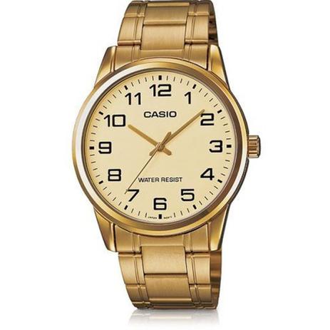 Relogio Masculino Casio Collection - Mtp-v001g-9budf - Dourado Menor preço em Relogio Masculino Casio Collection - Mtp-v001g-9budf - Dourado
