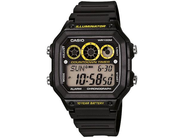 Relógio Masculino Casio Digital - AE-1300WH-1AVDF Menor preço em Relógio Masculino Casio Digital - AE-1300WH-1AVDF