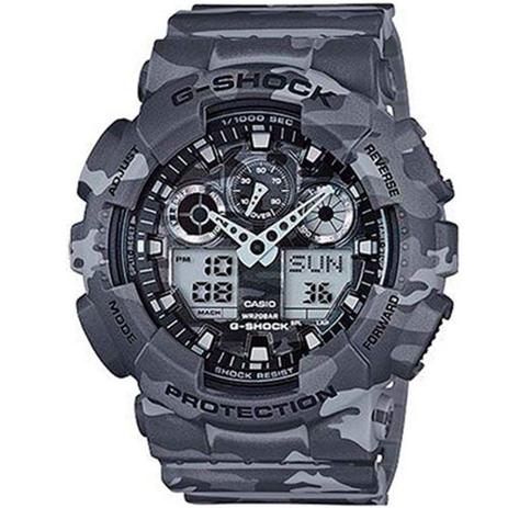 Relógio Masculino Casio G-shock GA-100CM-8ADR - Camuflado Menor preço em Relógio Masculino Casio G-shock GA-100CM-8ADR - Camuflado
