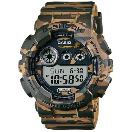 Relógio Masculino Casio G-Shock GD-120CM-5DR - Camuflado Menor preço em Relógio Masculino Casio G-Shock GD-120CM-5DR - Camuflado