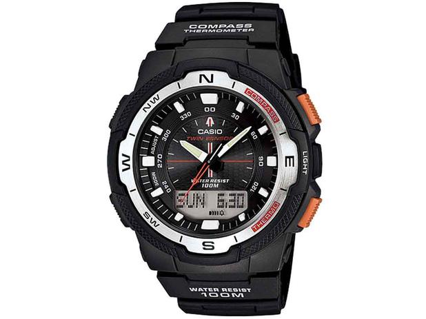 Relógio Masculino Casio Outgear SGW-500H-1BVDR - Anadigi Resitente à Água Calendário
