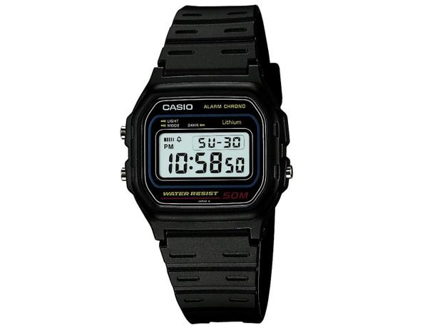 Relógio Masculino Casio W-59-1VQ - Digital Resistente à Água Cronômetro Calendário