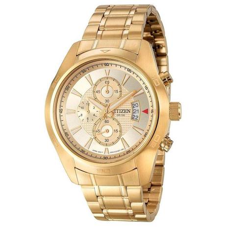 Relógio Masculino Citizen Chronograph Analógico TZ30704G Dourado Menor preço em Relógio Masculino Citizen Chronograph Analógico TZ30704G Dourado