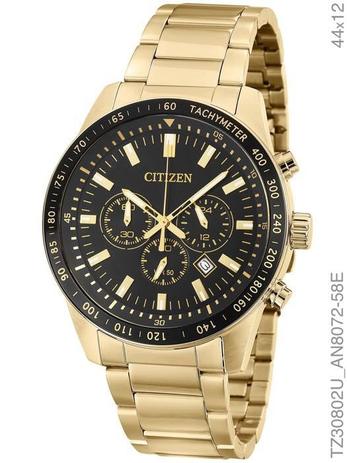 Relógio Masculino Citizen TZ30802U Dourado Menor preço em Relógio Masculino Citizen TZ30802U Dourado