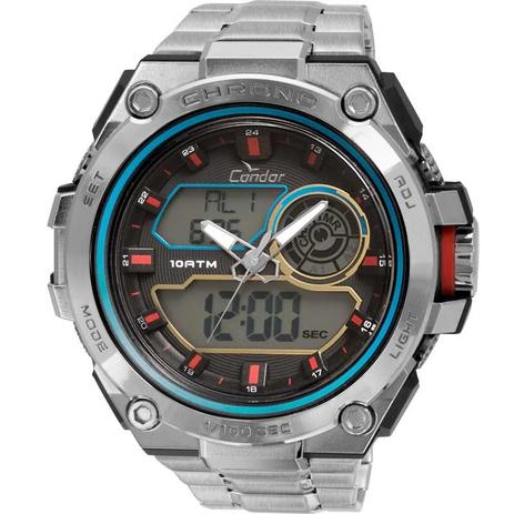 Menor preço em Relógio Masculino Condo Anadigi CO1161A/3V - Prata - Condor