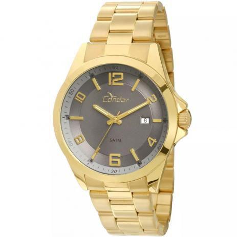 Relógio Masculino Condor Analógico Co2315af/4c Dourado Menor preço em Relógio Masculino Condor Analógico Co2315af/4c Dourado