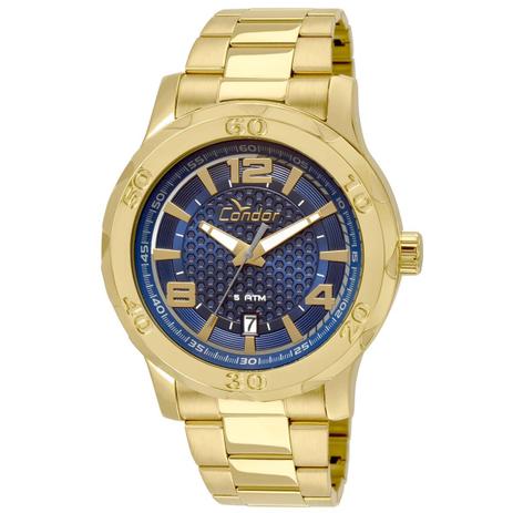 Relógio Masculino Condor Analógico CO2415BB/K4A Dourado Menor preço em Relógio Masculino Condor Analógico CO2415BB/K4A Dourado