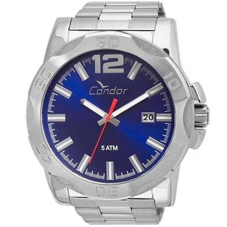 Relógio Masculino Condor CO2415BG/3A Pulseira Aço Prata Menor preço em Relógio Masculino Condor CO2415BG/3A Pulseira Aço Prata