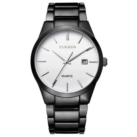 Relógio Masculino Curren Analógico 8106 Branco Menor preço em Relógio Masculino Curren Analógico 8106 Branco